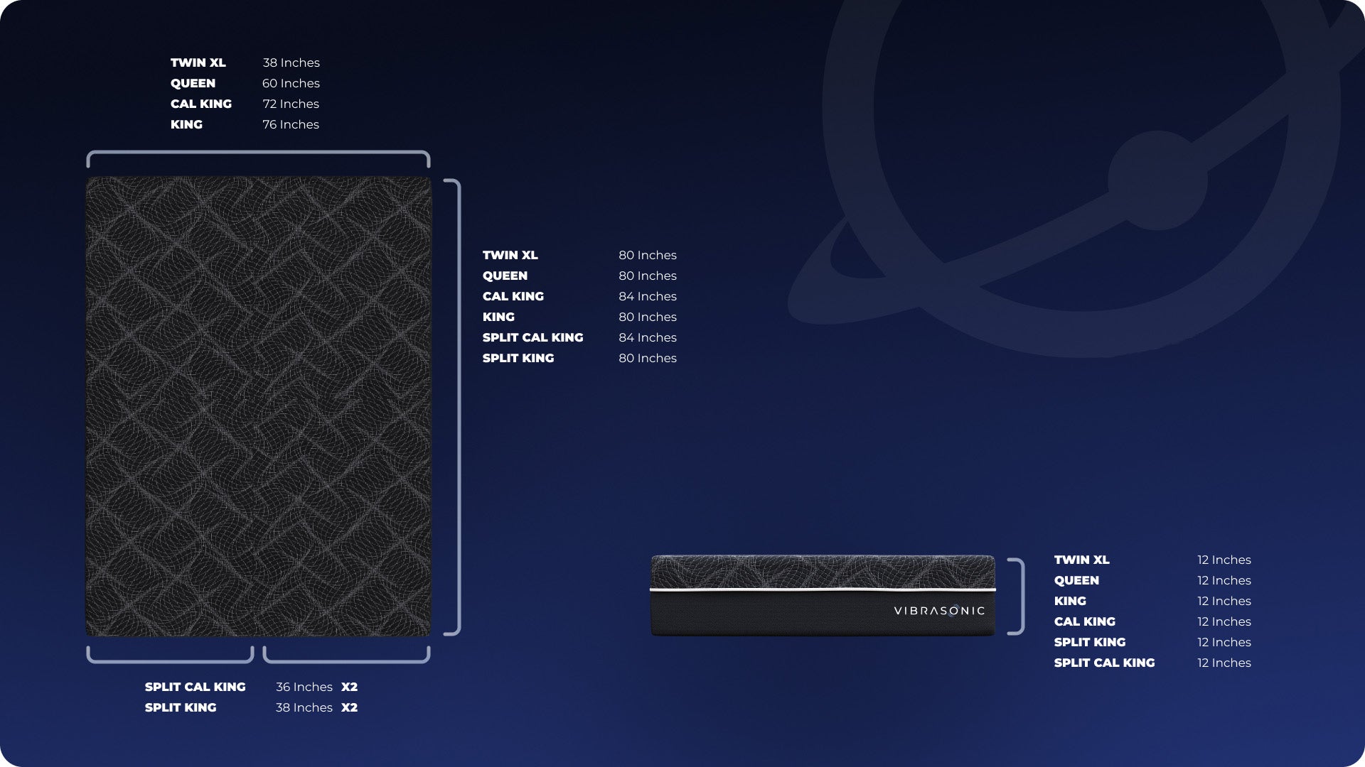 VibraSonic Mattress with Built-In Subwoofers & Adjustable Base (Bundle)
