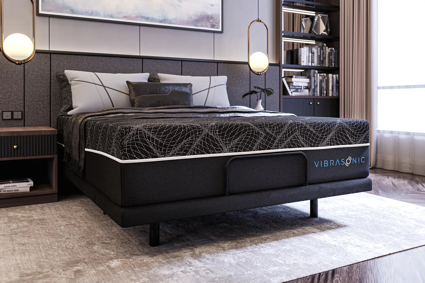 VibraSonic Tech Bed with Adjustable Base (Bundle)