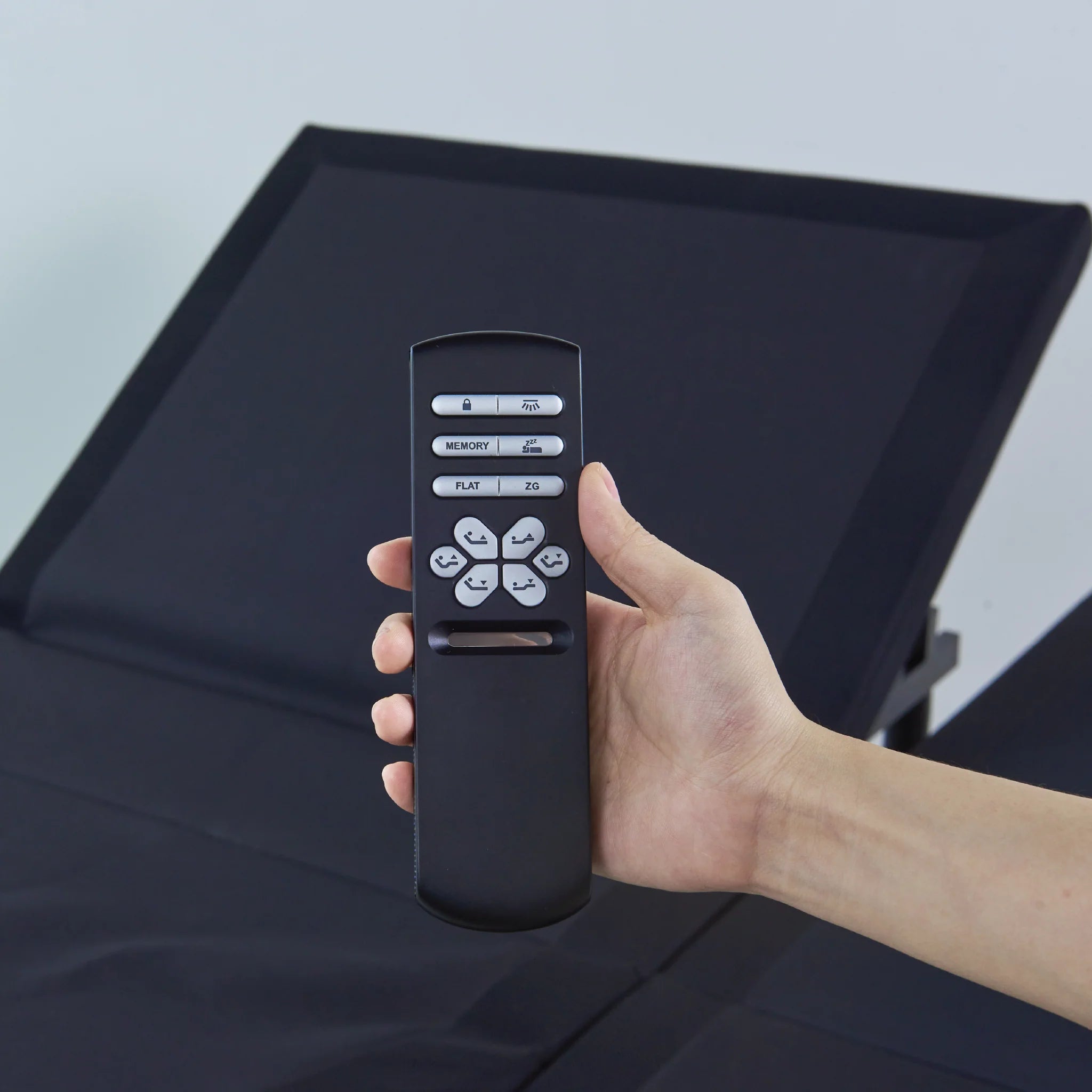 adjustable base remote control