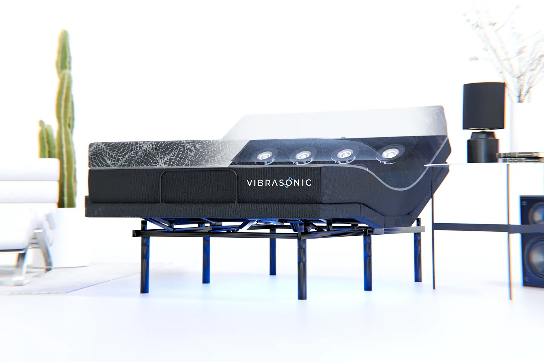 VibraSonic Tech Bed with Adjustable Base (Bundle)