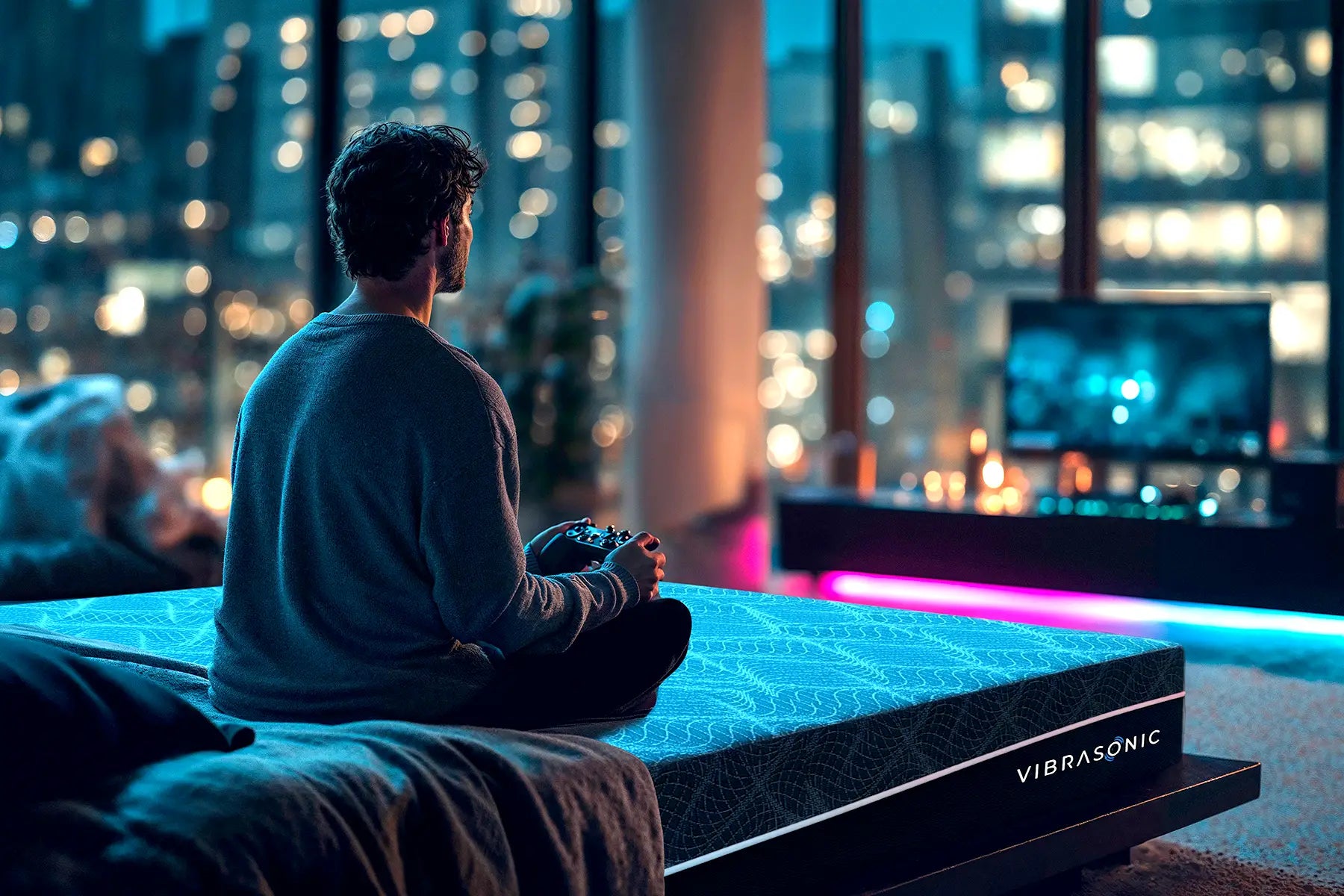 VibraSonic Tech Bed with Adjustable Base (Bundle)