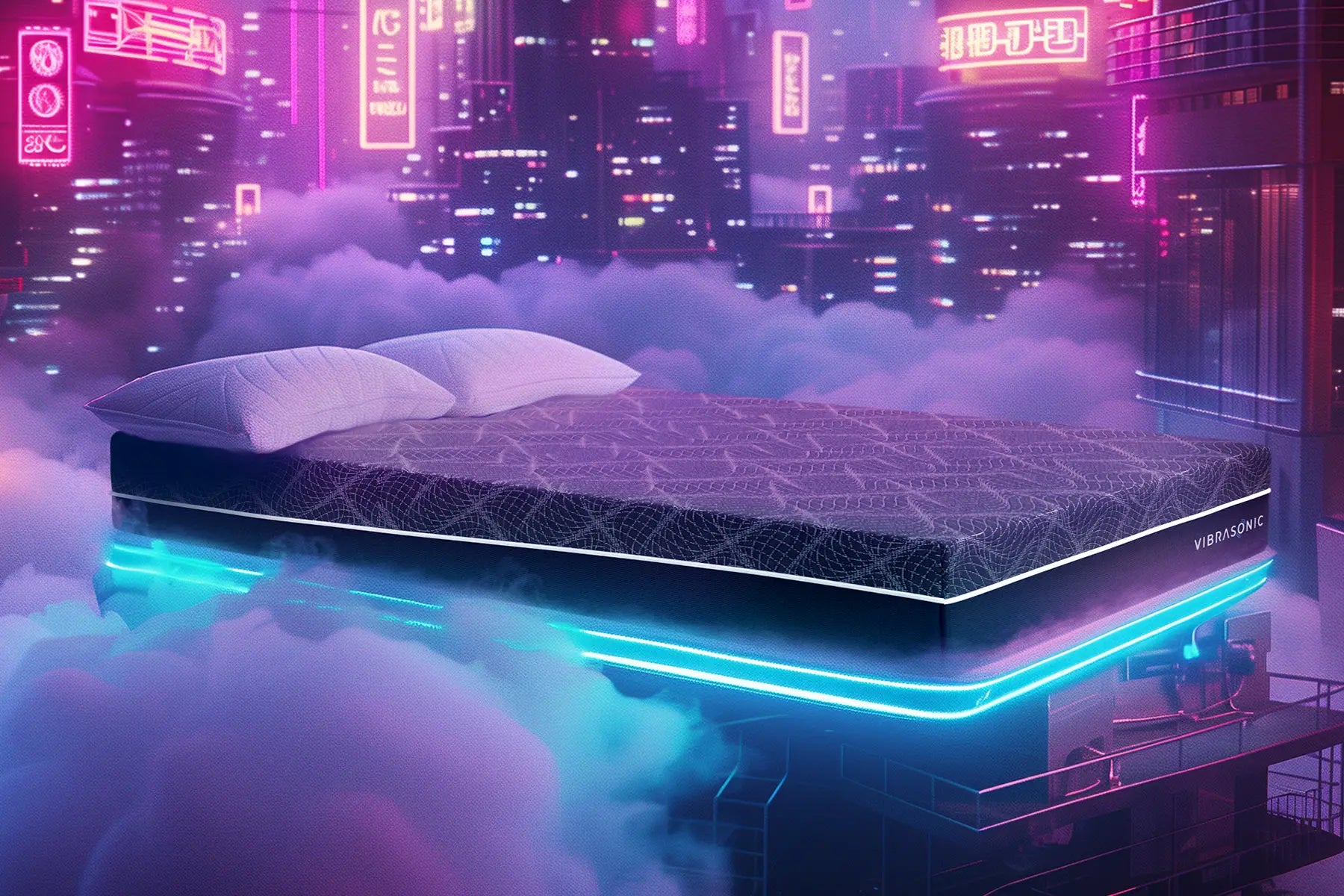 VibraSonic Tech Bed with Adjustable Base (Bundle)