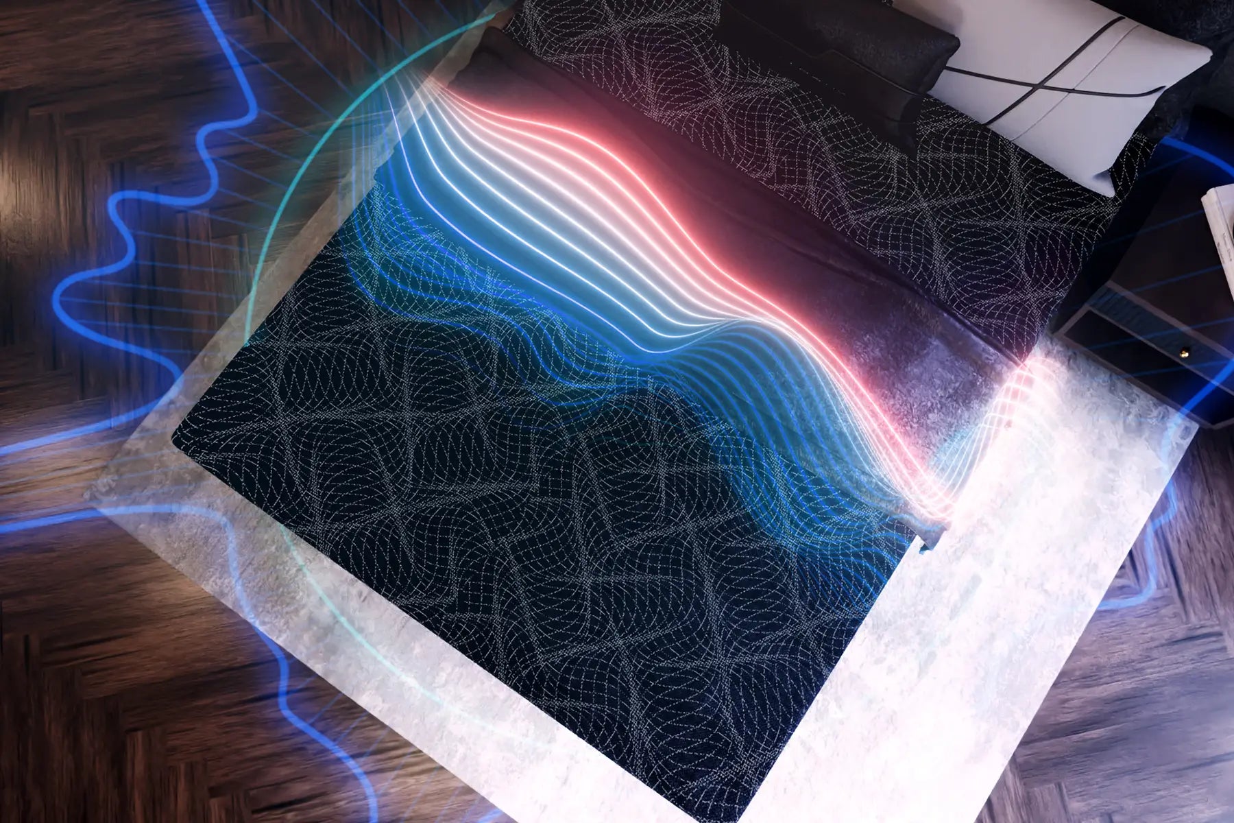 VibraSonic Tech Bed with Adjustable Base (Bundle)